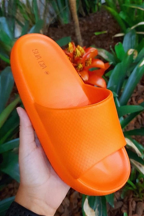 Chinelo Lola Nuvem - Ss22   Laranja