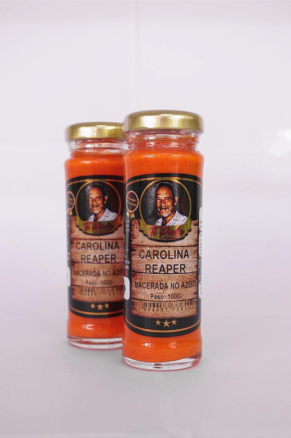 PIMENTA CAROLINA REAPER 100G MACERADA TIPEDO