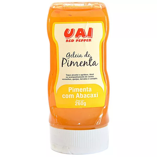 Geleia de Pimenta com abacaxi Caramelizada Uai
