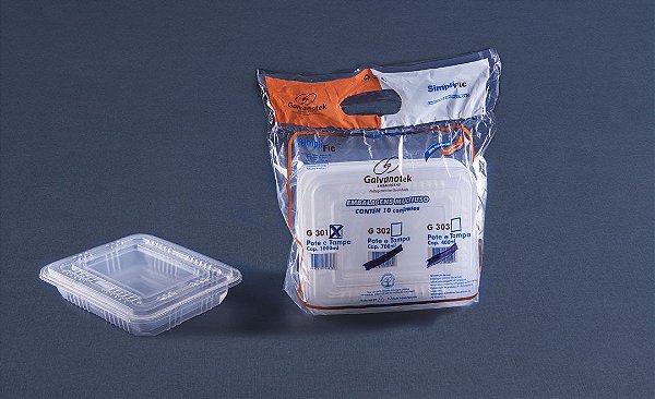 G301SF POTE RETANGULAR FREEZER MICROONDAS 100ML C/10