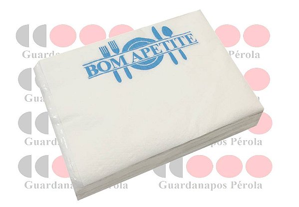 TOALHA DE MESA BOM APETITE MONO IMPRESSA 24X34 PEROLA C/500