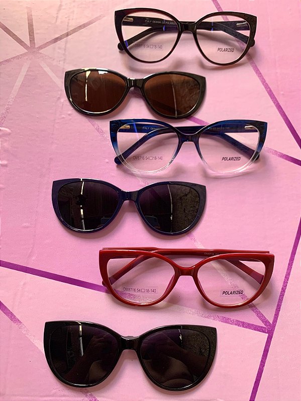 Armação 2 em 1 feminina - Cherry