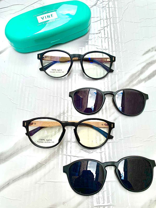 Óculos Clip-on Redondo Unissex - River