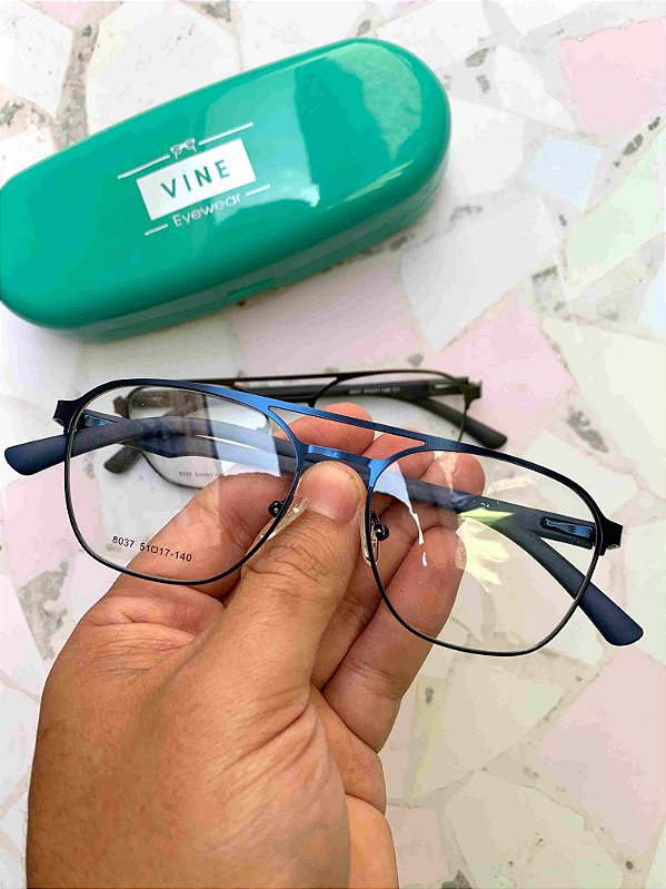 Armação em Metal Estilo Aviador - 8037