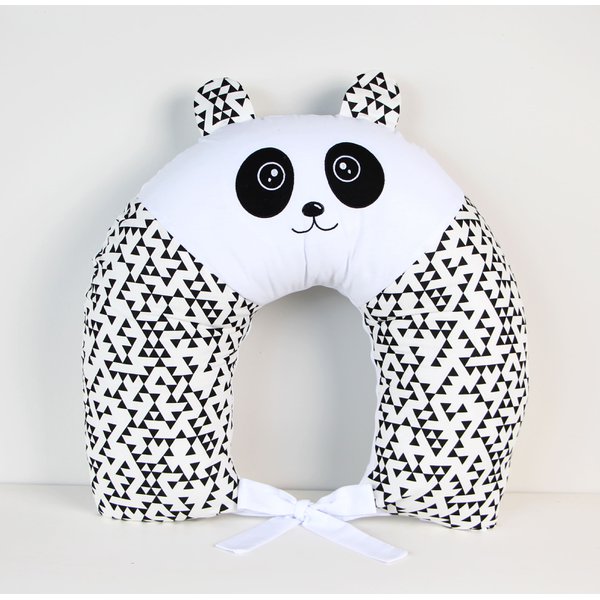 Almofada de Amamentação Para Bebê Panda Bordada
