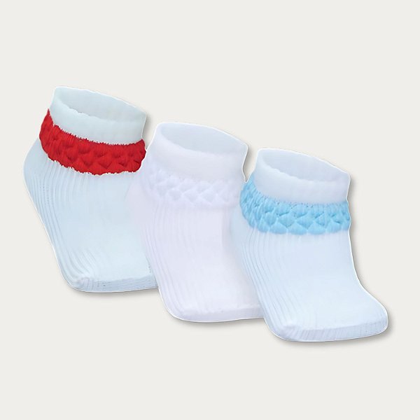 Kit 3 Pares Meias Persa Tam 0 a 06 Meses