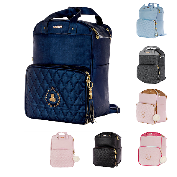 Mochila Maternidade Nylon 01 Peça Coleção Multifuncional