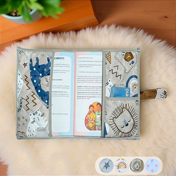 Capa para Caderneta de Vacinação para Bebê Mundo Pet 01 Peça