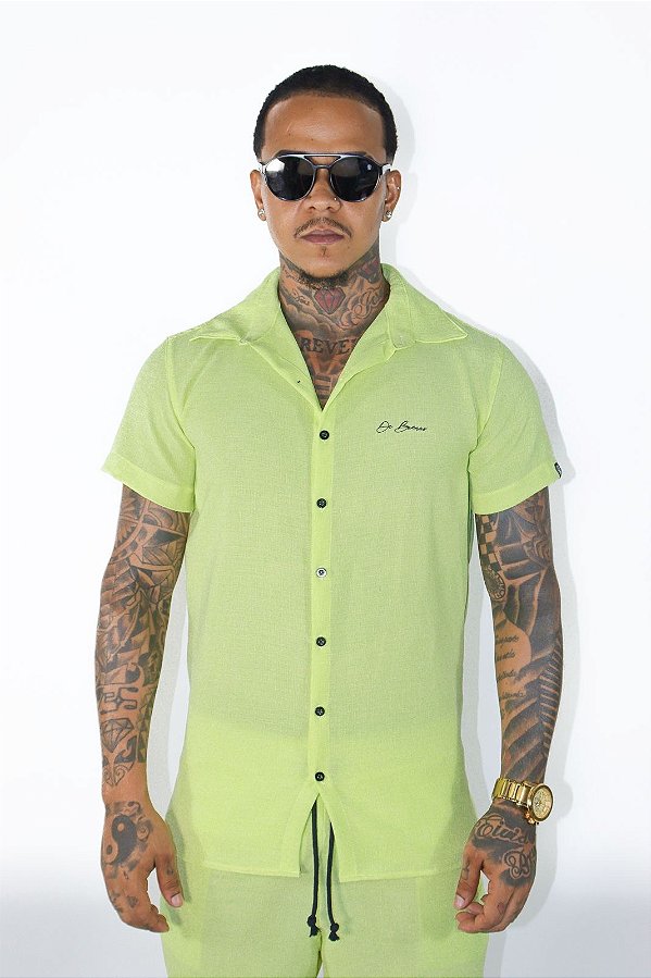 Camisa Linho Verde Limão “Verão 2K24”