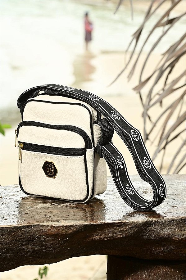 ShouderBag Off-White Pingente Elástico Db