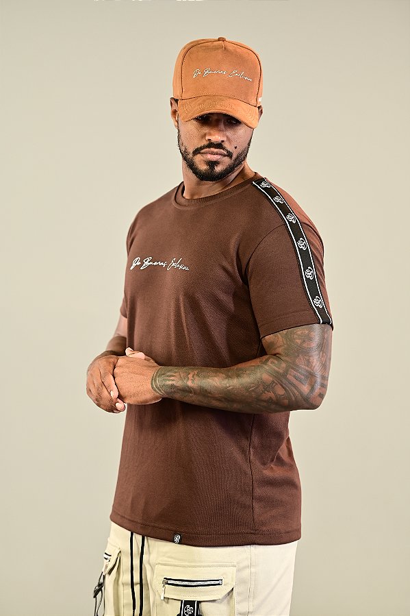 Camisa Marrom Elástico De Buenas Exclusive