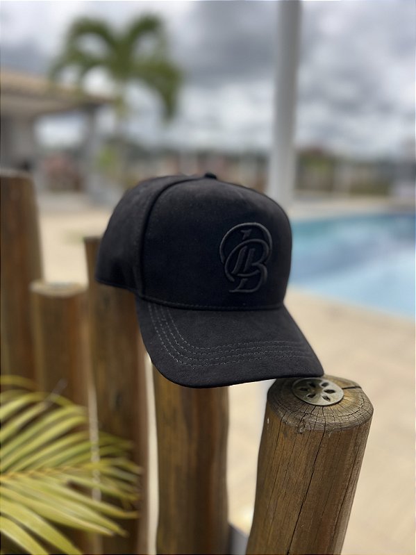 Boné Preto DB Suede