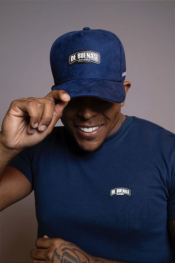 Boné Azul Marinho Emborrachado