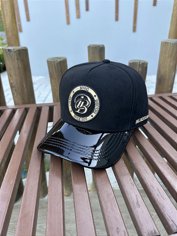 Boné Preto Aba Verniz Db Circular De Buenas