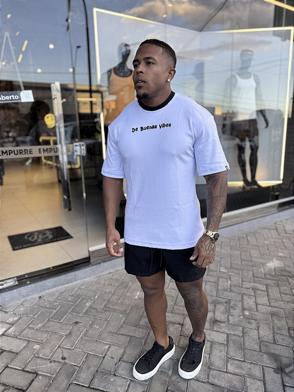 Oversized Branca Algodão Egípcio De Buenas