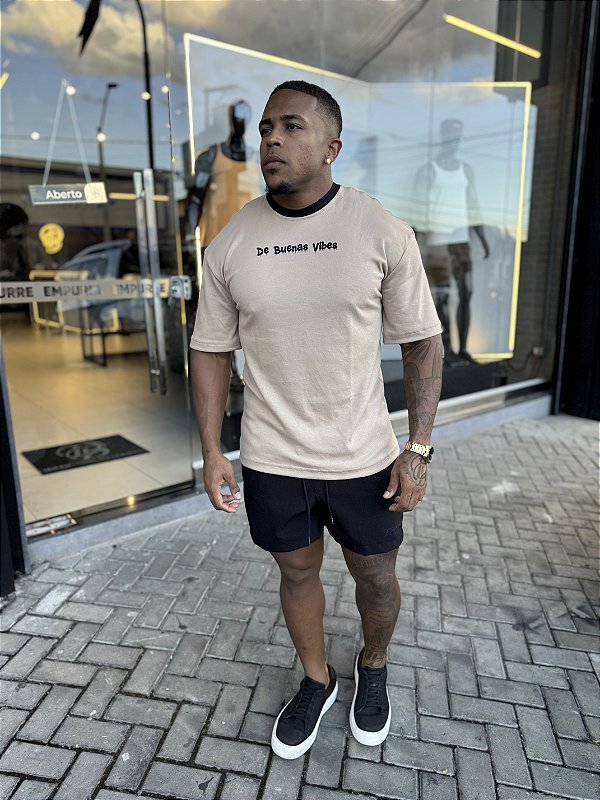 Oversized Bege Algodão Egípcio De Buenas