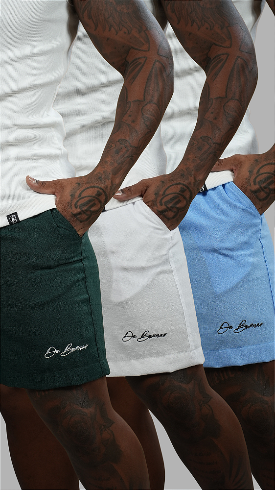 Kit 3 Bermudas Linho De Buenas