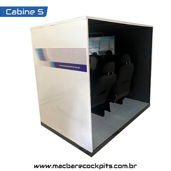 Mac-Cabine S - Simulador de voo Profissional AATD