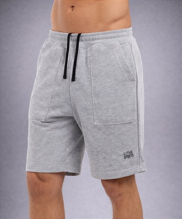 Bermuda Masculina Moletom Mescla