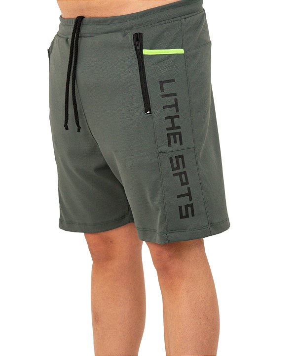 Shorts Masculino com Bolsos Funcionais Lithe Sports Musgo