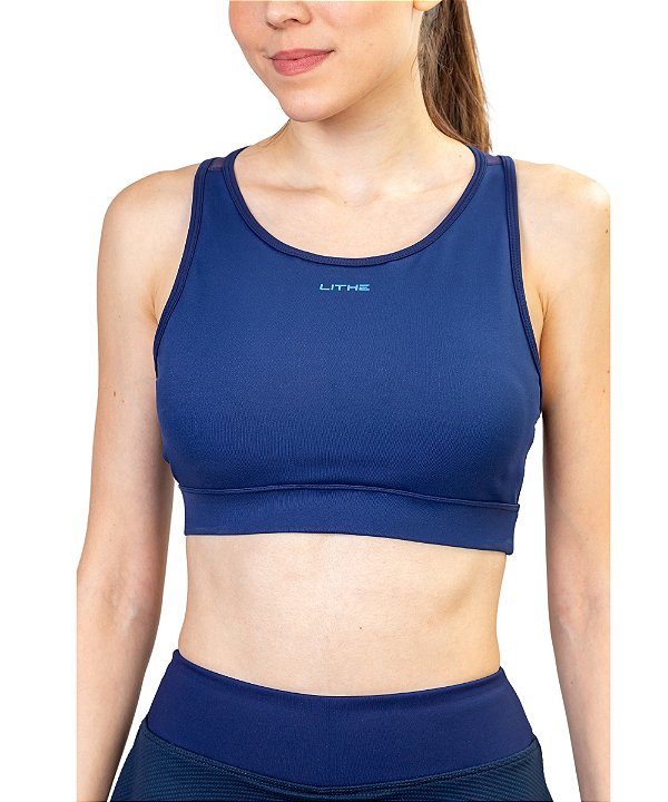 Top Nadador Lattice Marinho