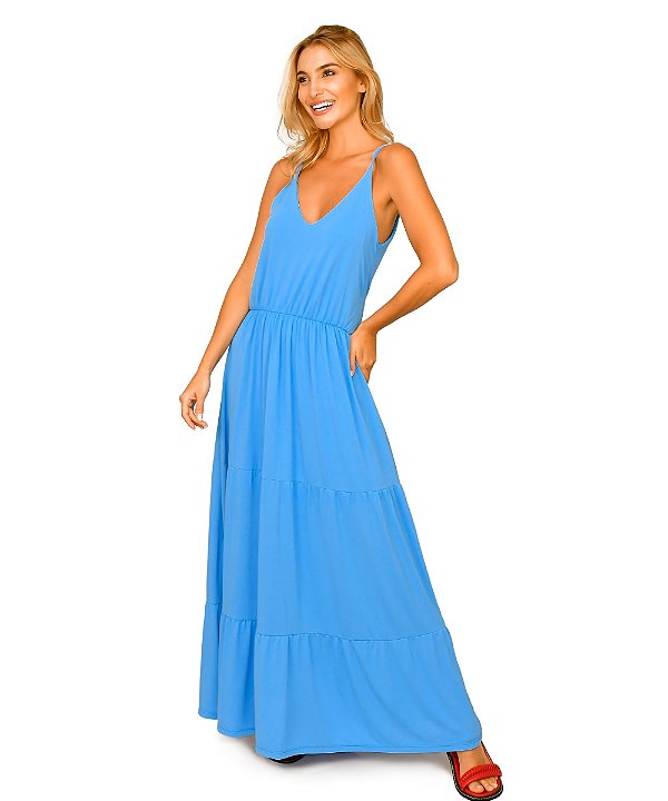 Vestido Longo em Poliamida