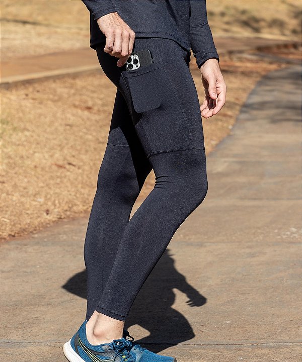Calça Legging Masculina Preta