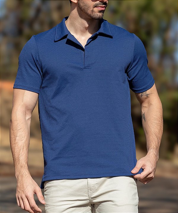 Camiseta Polo Dry Piquet Premium Marinho