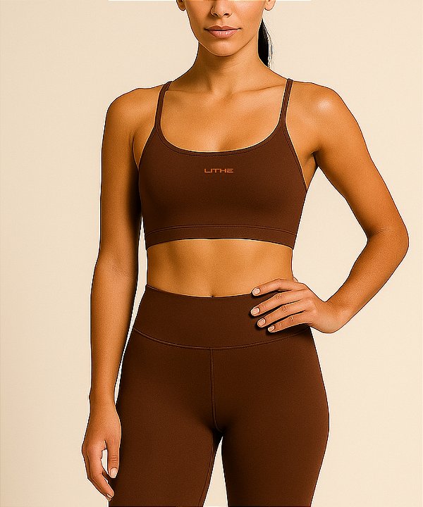 Top Feminino Shaper Marrom