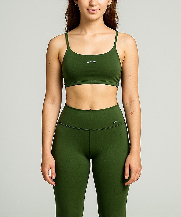 Top Feminino Shaper Verde Musgo