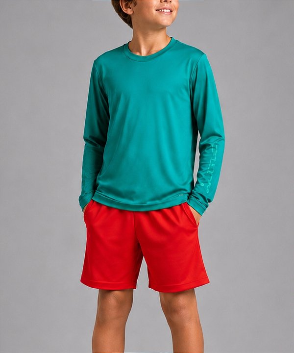 Camiseta infantil Dry Proteção UV Verde
