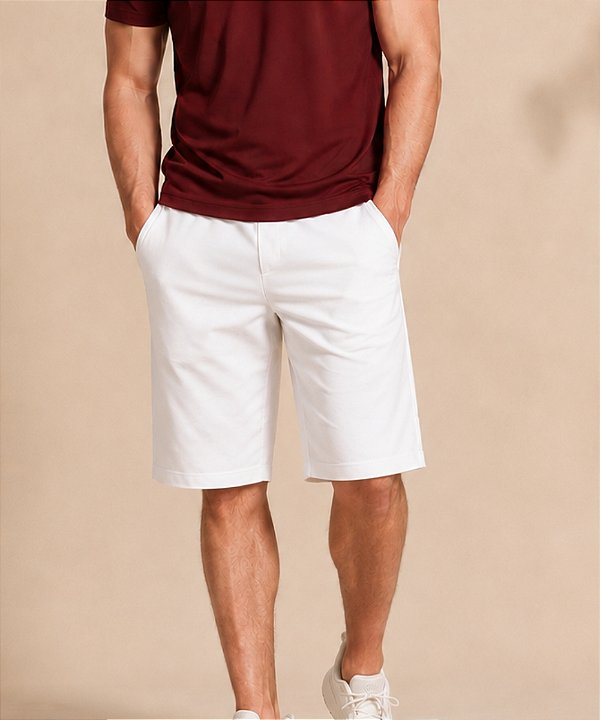 Bermuda Masculina Comfort Branca