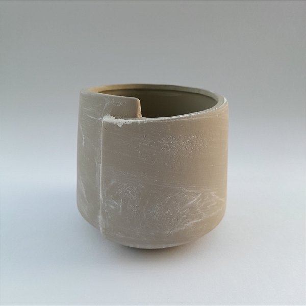 Vaso Clara  Cor Bege