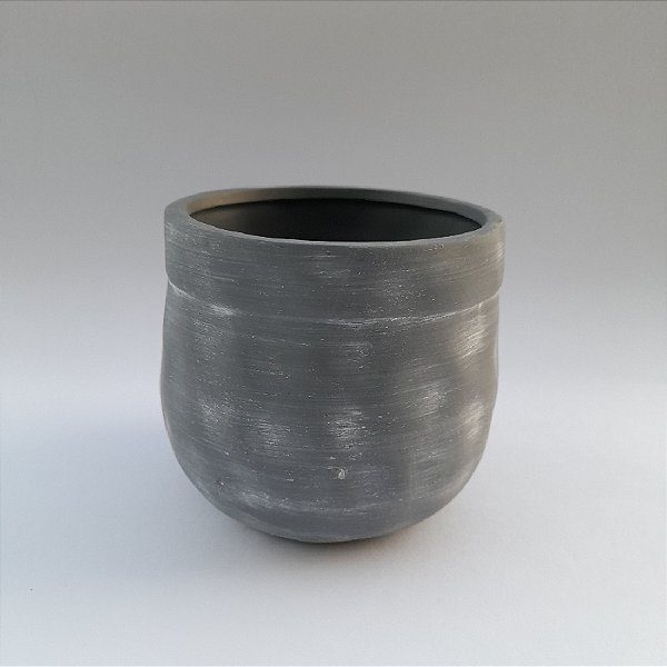 Vaso Oval Dolomita Cinza Tamanho M