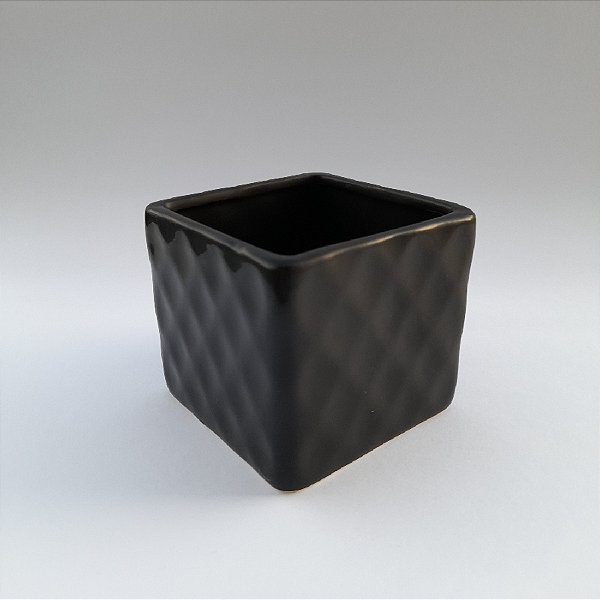 Vaso Quadrado Preto