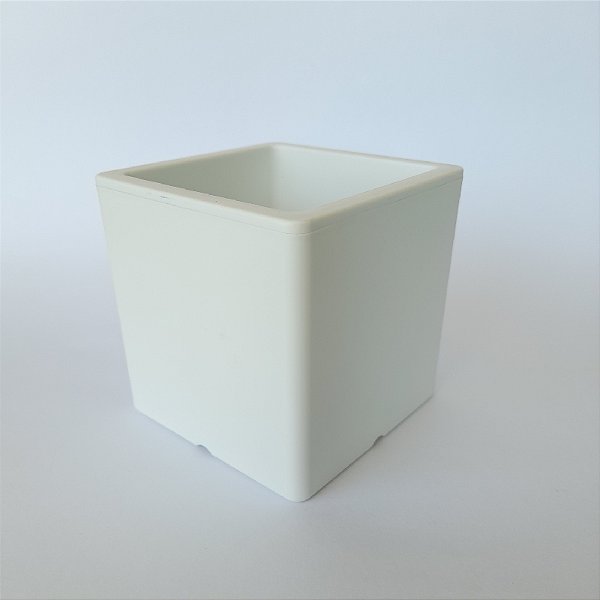 Vaso cubo Branco Tamanho M