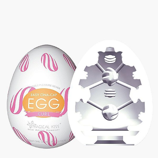 Ovo Masturbador Egg Magical Kiss Curl - 7018