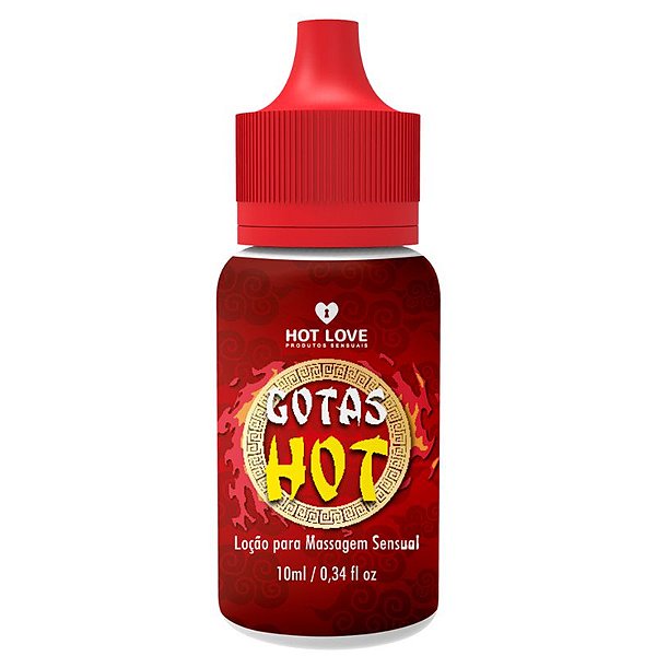 Gotas Hot Excitante Unissex 10ml Hot Love - 23934