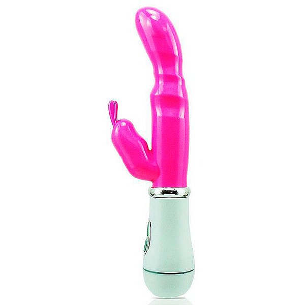 VIBRADOR JELLY DUPLO MOTOR 15CM PINK IMPORTADO - 5367 - Bazar do Prazer l  Distribuidora Sex Shop