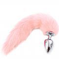 Plug Anal Rabo de Raposa Rosa Tamanho P - 5865