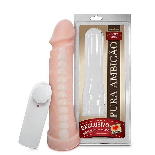 PENIS CYBER C/VIBRO E VERTEBRA 18,0 X 4,5 CM SEXY FANTASY - 302