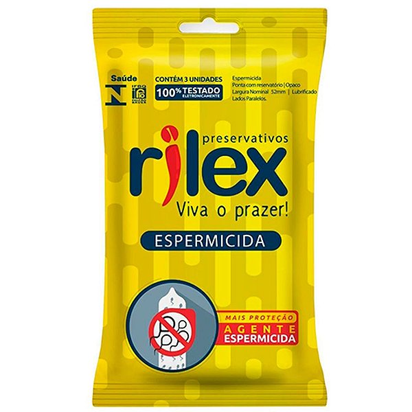 PRESERVATIVO FUNÇÃO ESPERMICIDA C/03UN - RILEX