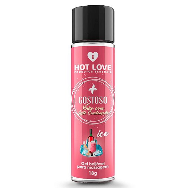 + Gostoso Gel Beijável Vinho C/ Leite Condensado 18g Hot Love - 23435