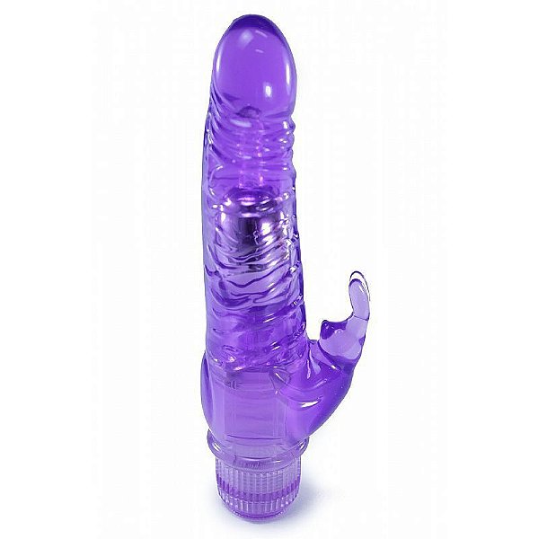 Vibrador Coelho Jelly Estimulador Rosa - 5034
