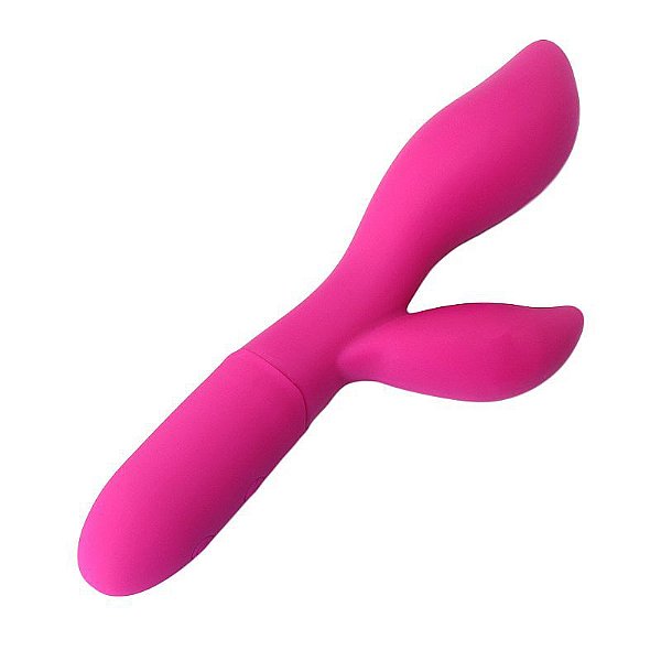 VIBRADOR DE PONTO G E CLITÓRIS LELIS RECARREGÁVEL PINK  - 7155