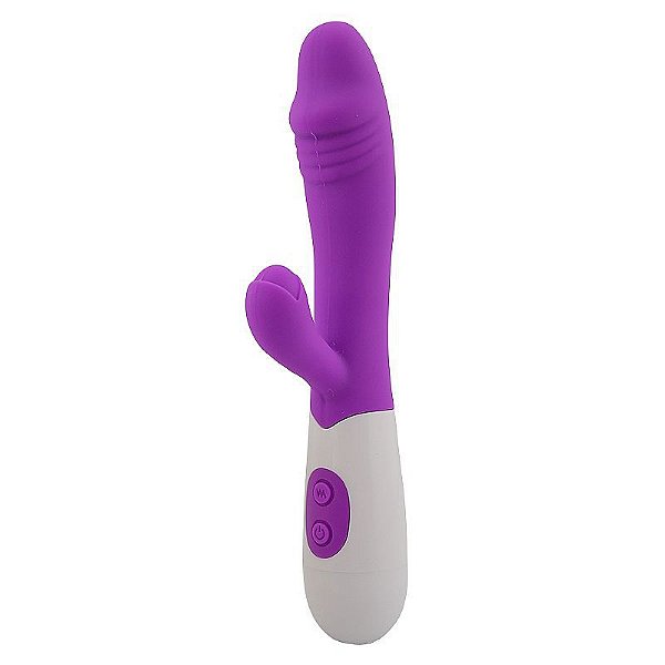 Vibrador De Ponto G E Clitóris Roxo - 7273