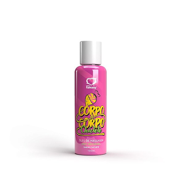 Corpo a Corpo Oleo de Massagem Hot Beijavel Chiclete 100ml Sexy Fantasy - 4871