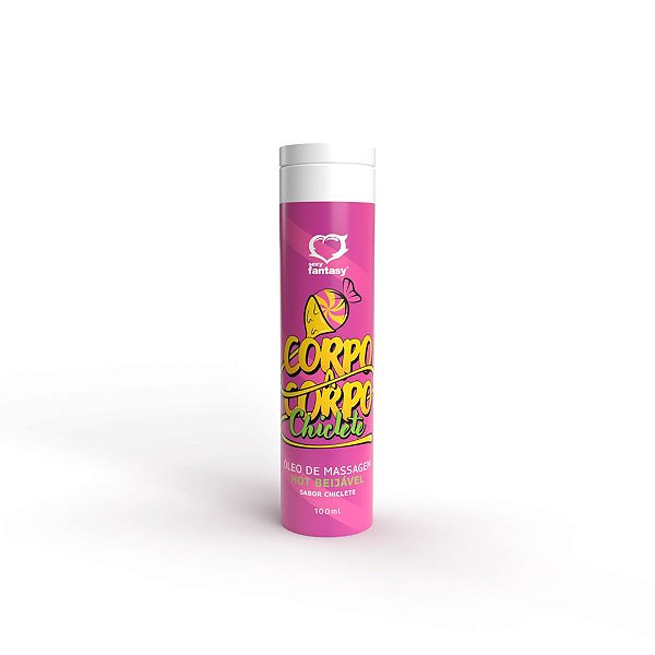 Corpo a Corpo Oleo de Massagem Hot Beijavel Chiclete 100ml Sexy Fantasy - 4871