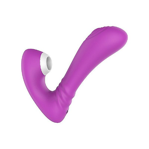 VIBRADOR SUGADOR DE CLITÓRIS C/ PULSAÇÃO ROXO - 6723