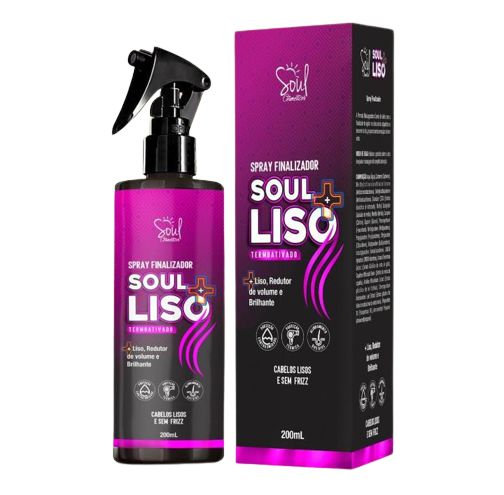 Spray Finalizador Soul + Liso Soul Cosméticos